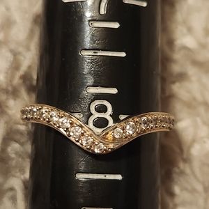 Antique Genuine 925 Sterling Silver Wedding Band Accent or single piece Size 8